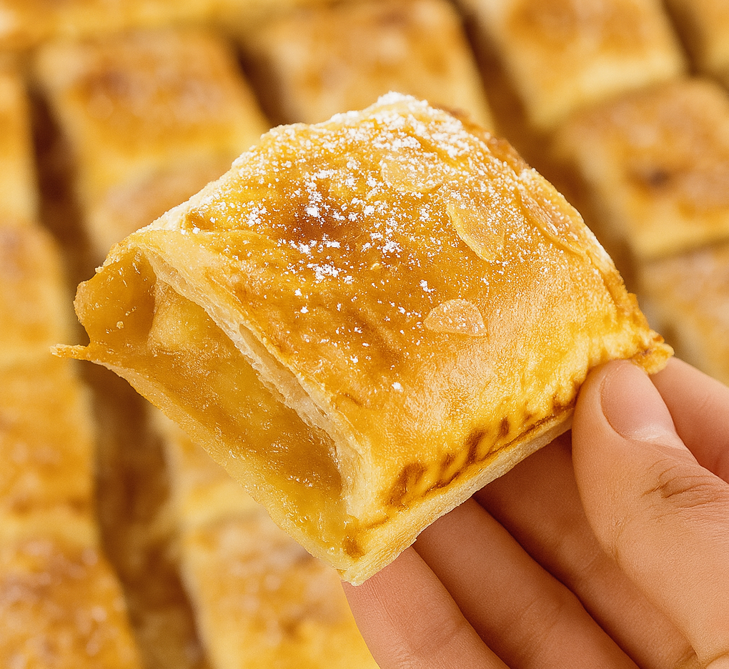 Almohaditas de hojaldre de manzana