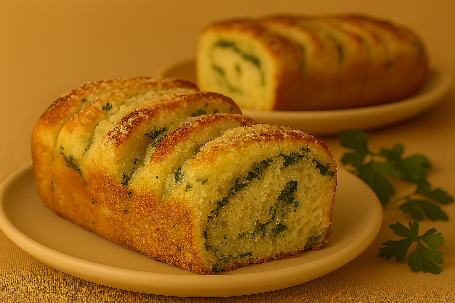 Libritos de parmesano, ajo y perejil